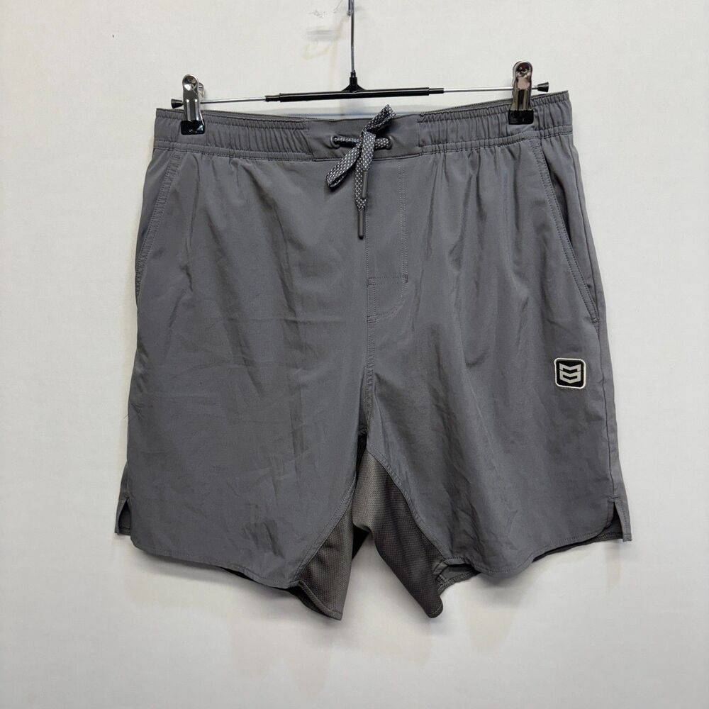 MTN OPS Men Prime Short Lined Athletic Shorts Size Large Gray D100 -20